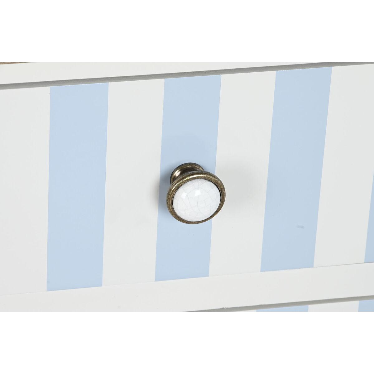 Mueble de TV DKD Home Decor Blanco Azul cielo (120 x 48 x 60 cm)