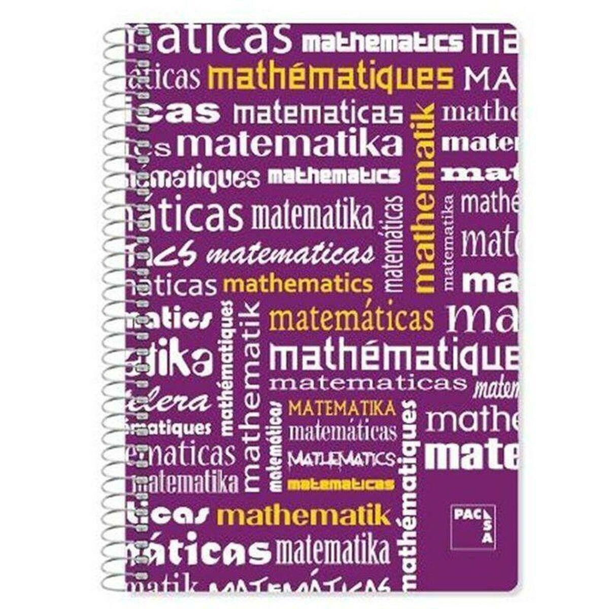 Cuaderno Pacsa Violeta Din A4 80 Hojas 21,5 x 31,5 cm 4 Piezas