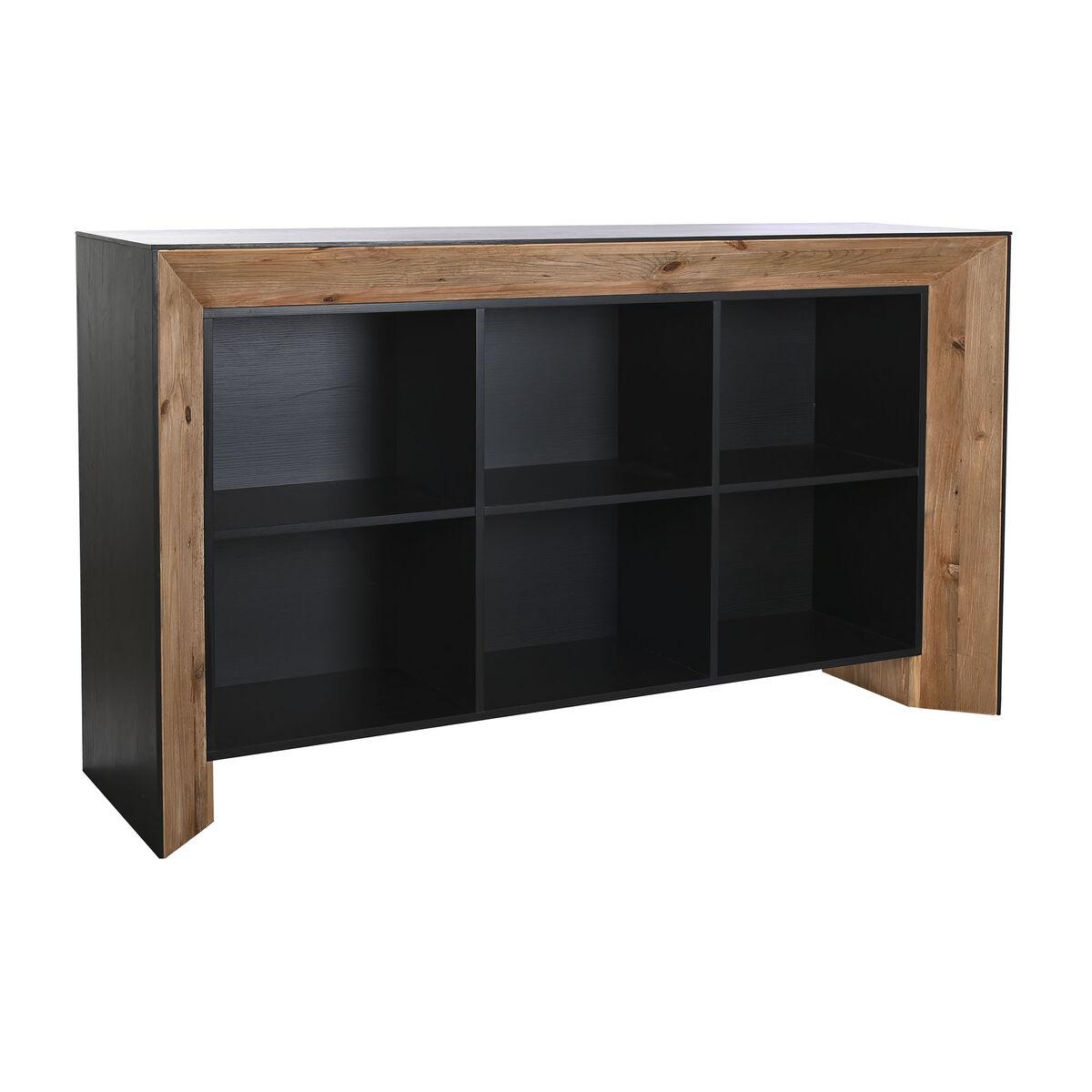Aparador DKD Home Decor Marrón Negro Pino Madera Reciclada 182 x 50 x 107