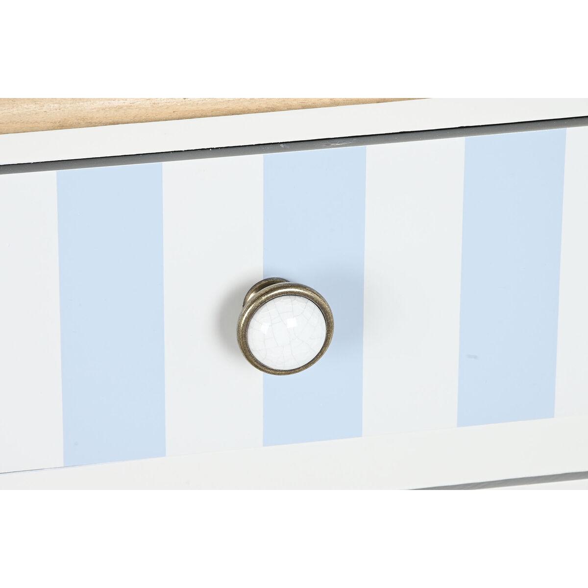 Aparador DKD Home Decor Blanco Azul cielo (140 x 45 x 90 cm)