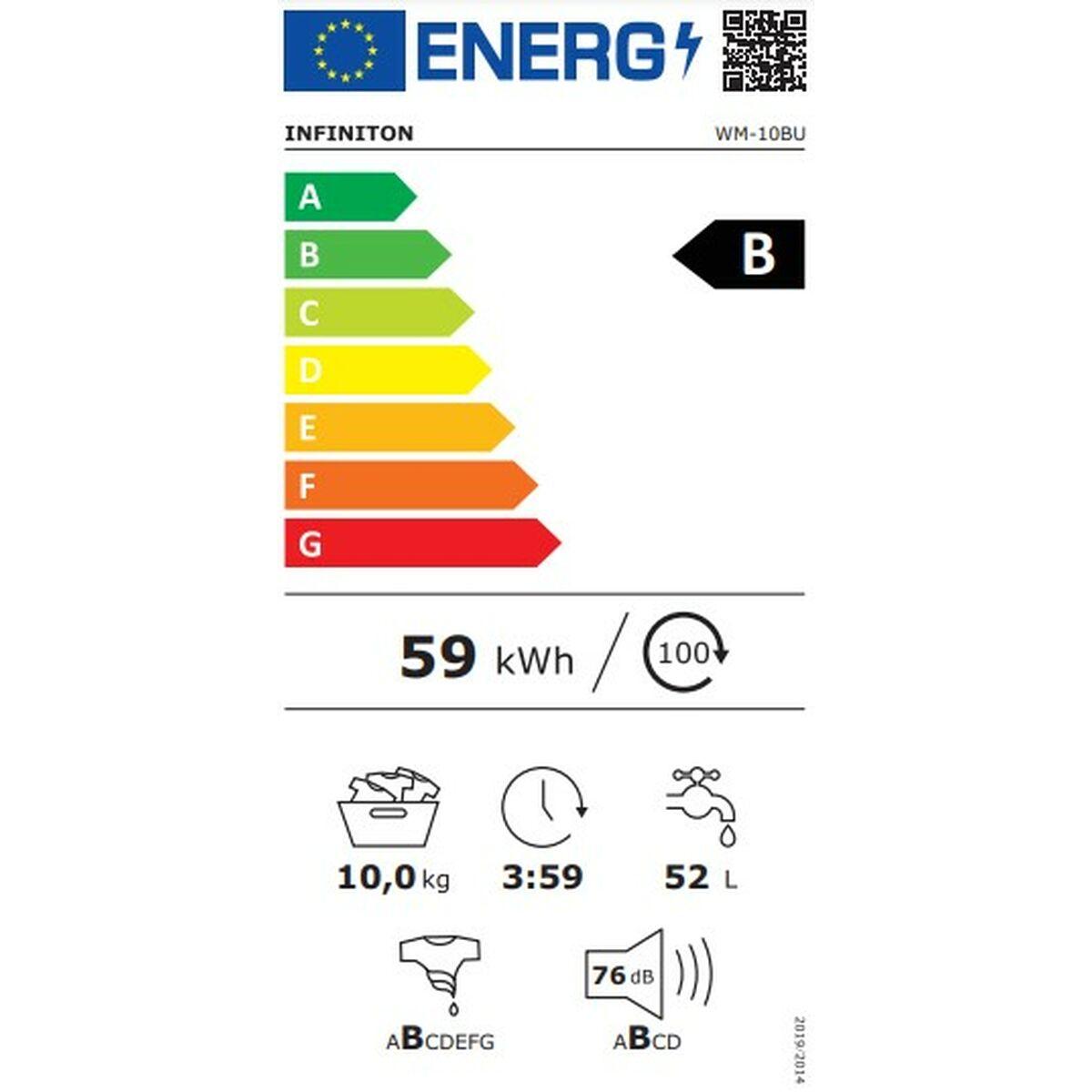 Lavadora Infiniton WM-10BU Gris 1400 rpm 10 kg