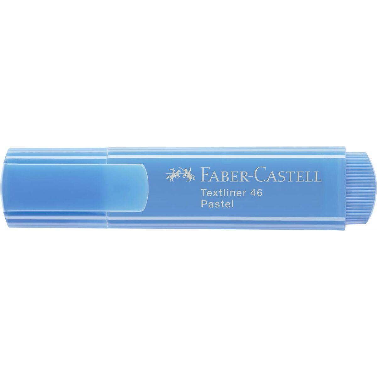 Marcador Fluorescente Faber-Castell Textliner 1546 Pastel Azul Océano (10 Unidades)