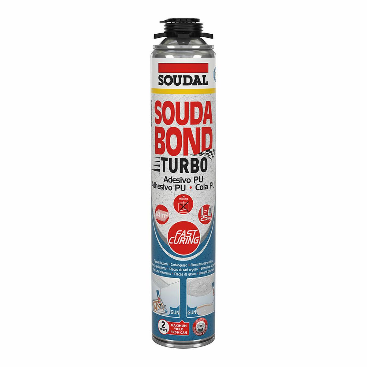 Espuma Soudal SoudaBond Turbo Poliuretano Pistola 750 ml