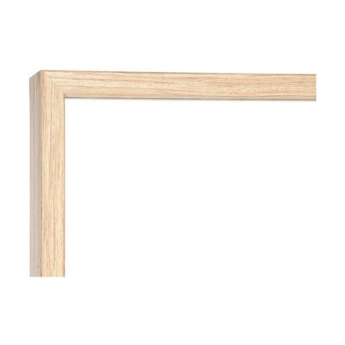 Espejo de pared 30 x 120 cm Marrón Madera MDF (2 Unidades)