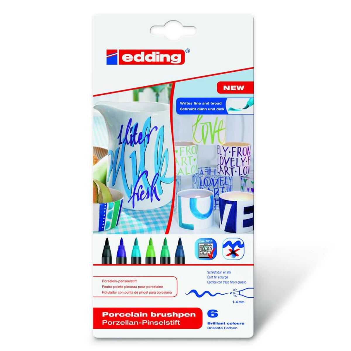 Rotuladores Edding 4200 Porcelana Multicolor (6 Unidades)