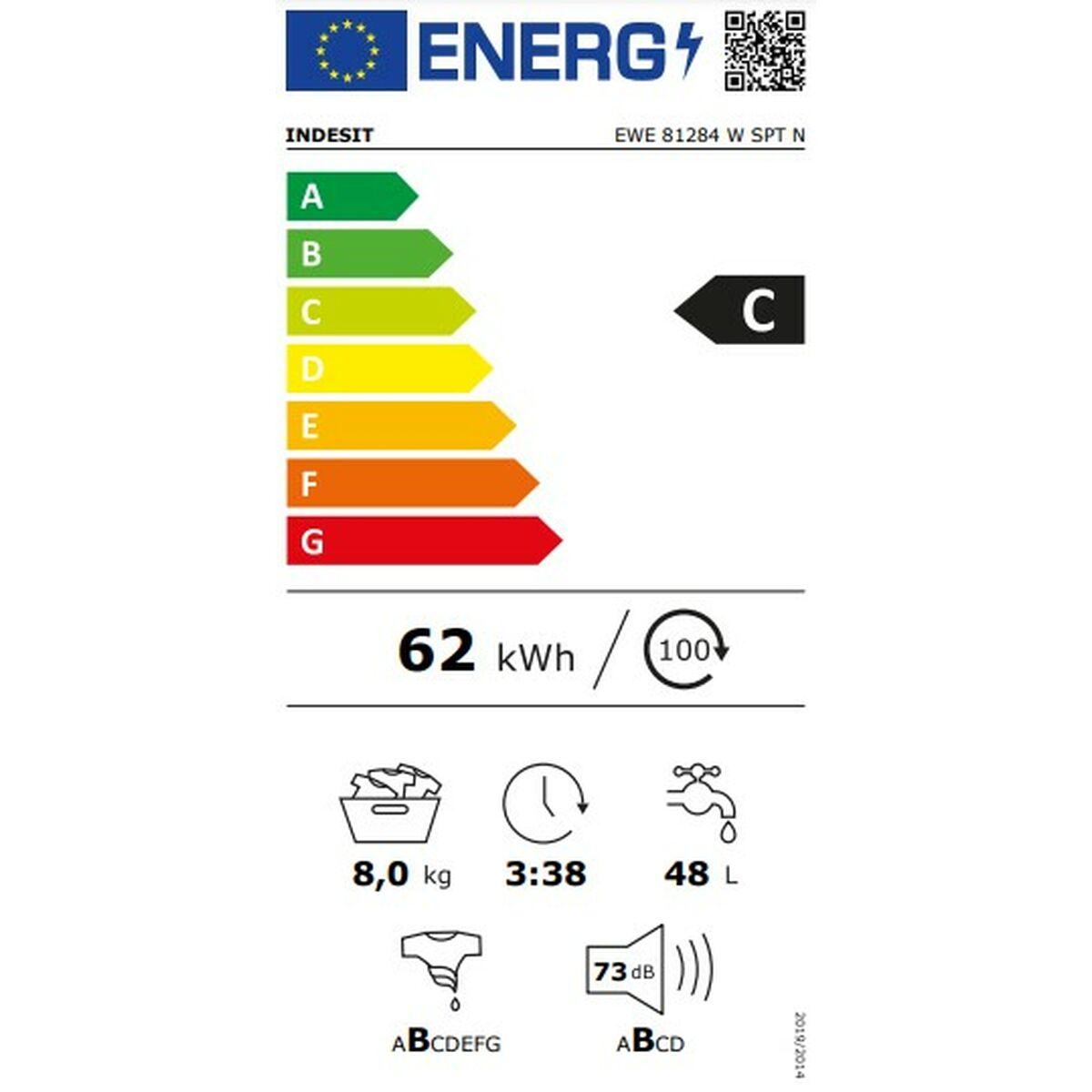 Lavadora Indesit EWE81284 WSPTN 1200 rpm 8 kg