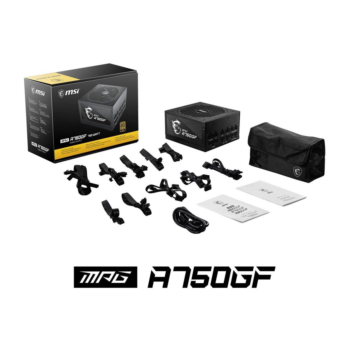 Fuente de Alimentación MSI 306-7ZP0B11-CE0 750 W ATX 80 Plus Gold