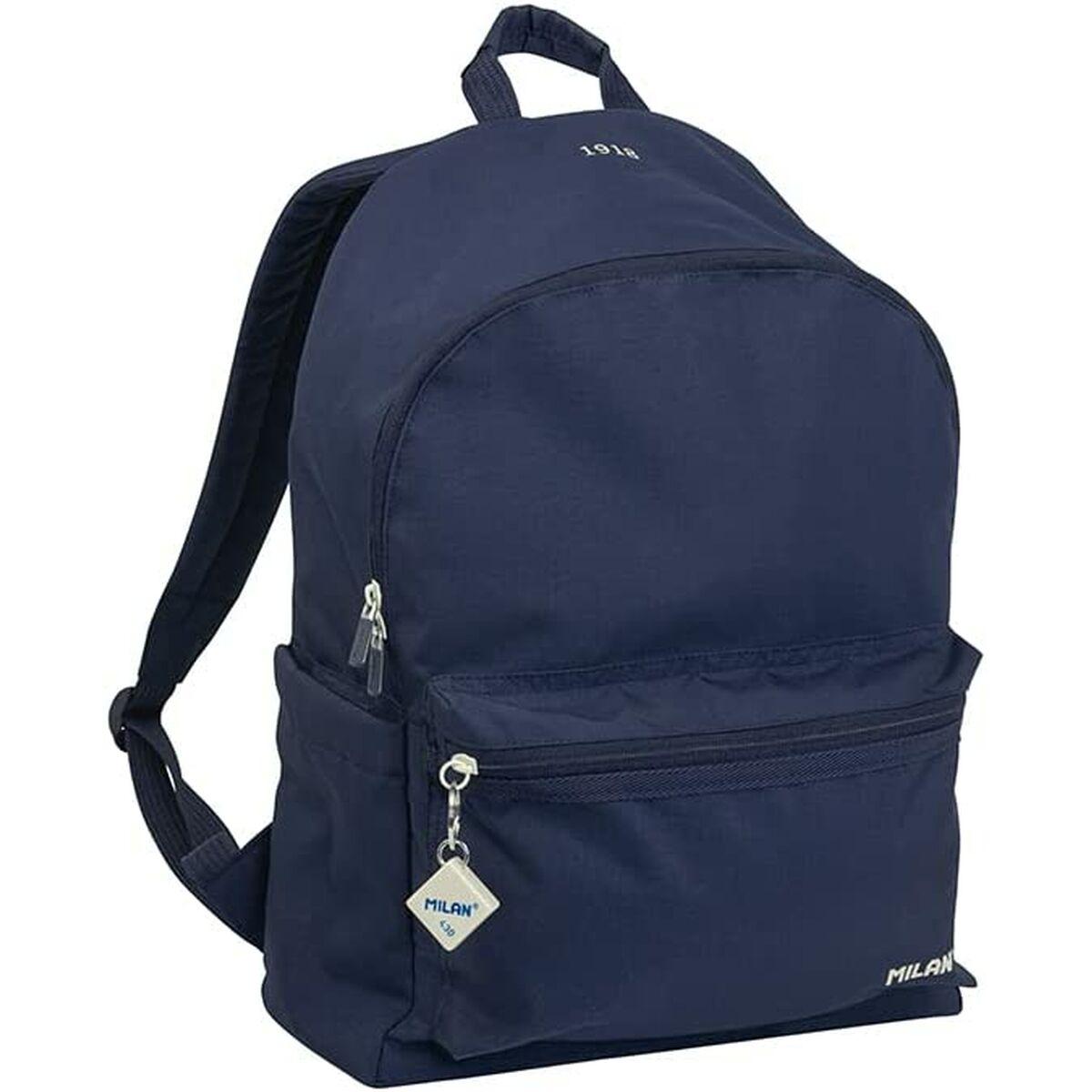 Mochila Escolar Milan Multicolor Azul marino 41 x 30 x 18 cm