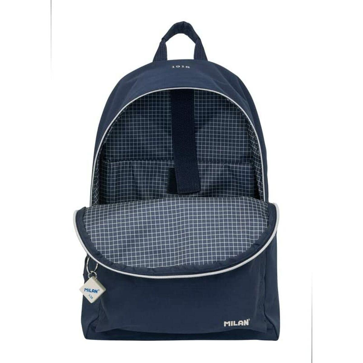 Mochila Escolar Milan Multicolor Azul marino 41 x 30 x 18 cm