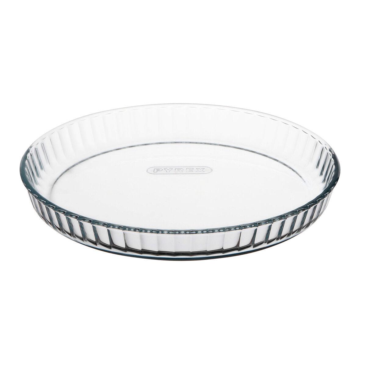 Molde para Horno Pyrex Classic Vidrio Redondo Plano 27,7 x 27,7 x 3,5 cm Transparente (6 Unidades)