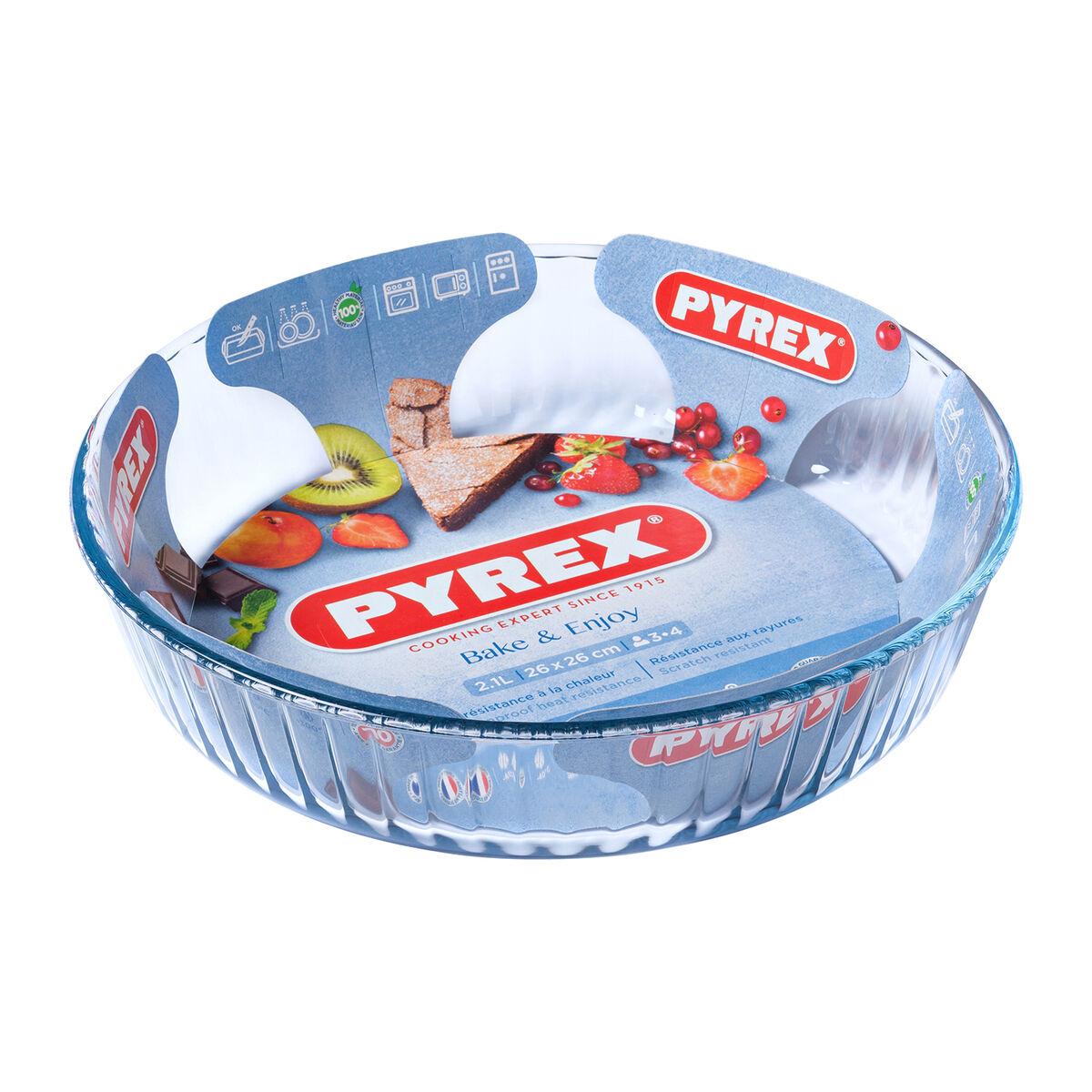 Molde para Horno Pyrex Classic Redondo Transparente 27 x 27 x 6 cm (6 Unidades)