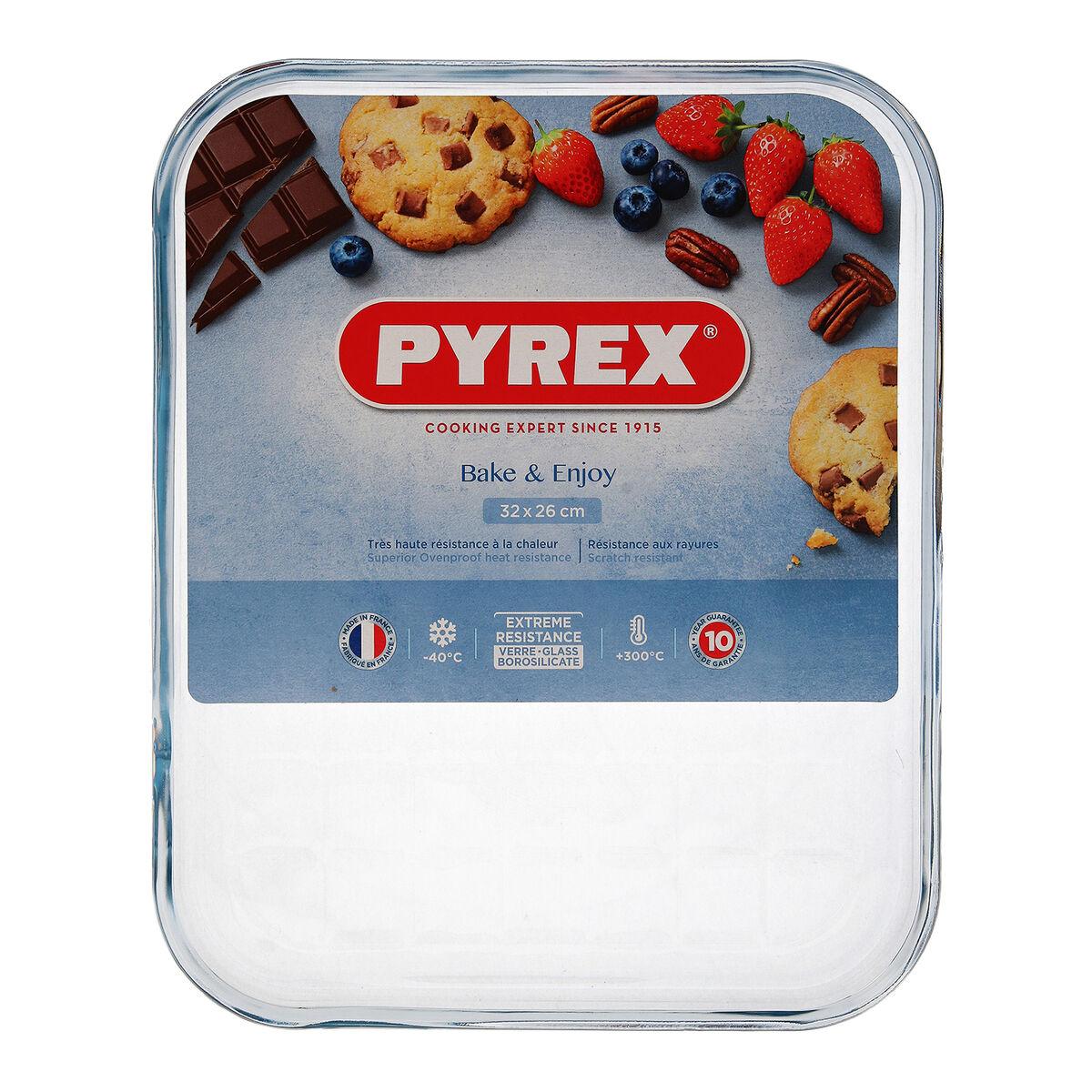 Molde Rectangular Pyrex Classic Vidrio Transparente Vidrio 33 x 27 x 2 cm Plano (6 Unidades)