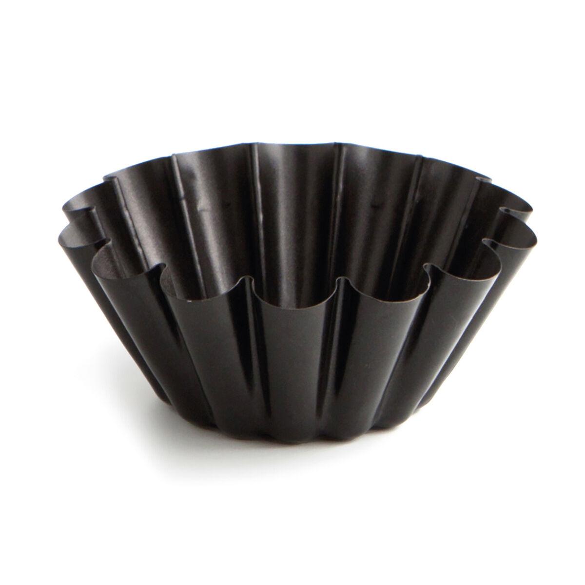 Molde para Flan Quid Sweet Grey Negro Metal (12 Unidades)