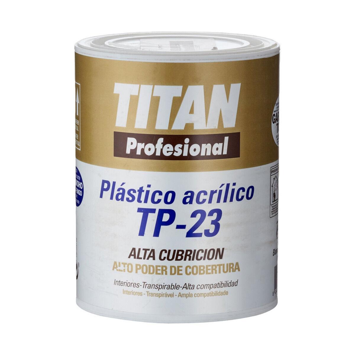 Pintura acrílica Titan T-3 123000301 Blanco 1 L Pintura acrílica