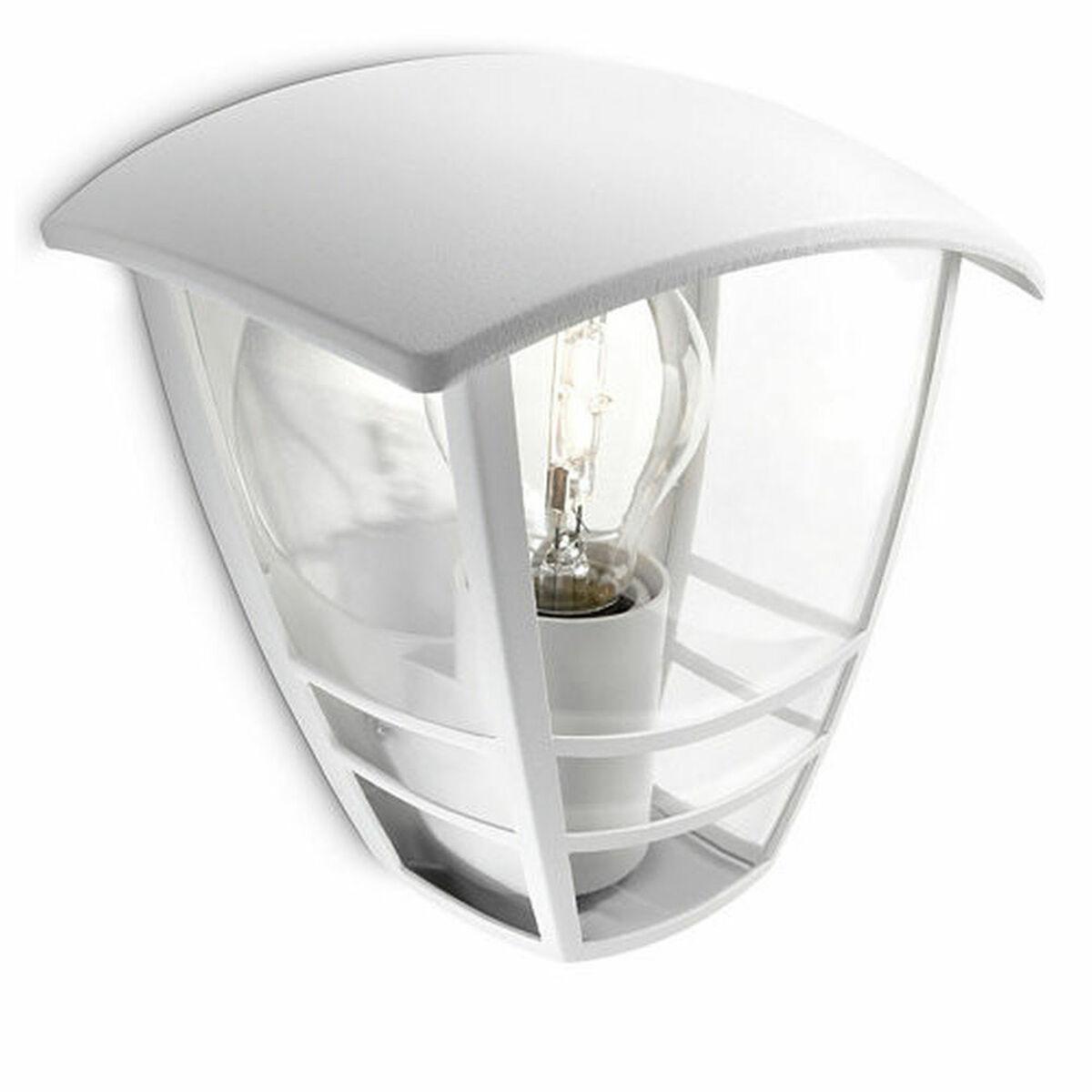 Aplique de Pared Philips Creek 19,5 cm Blanco Metal Aluminio A+ E27