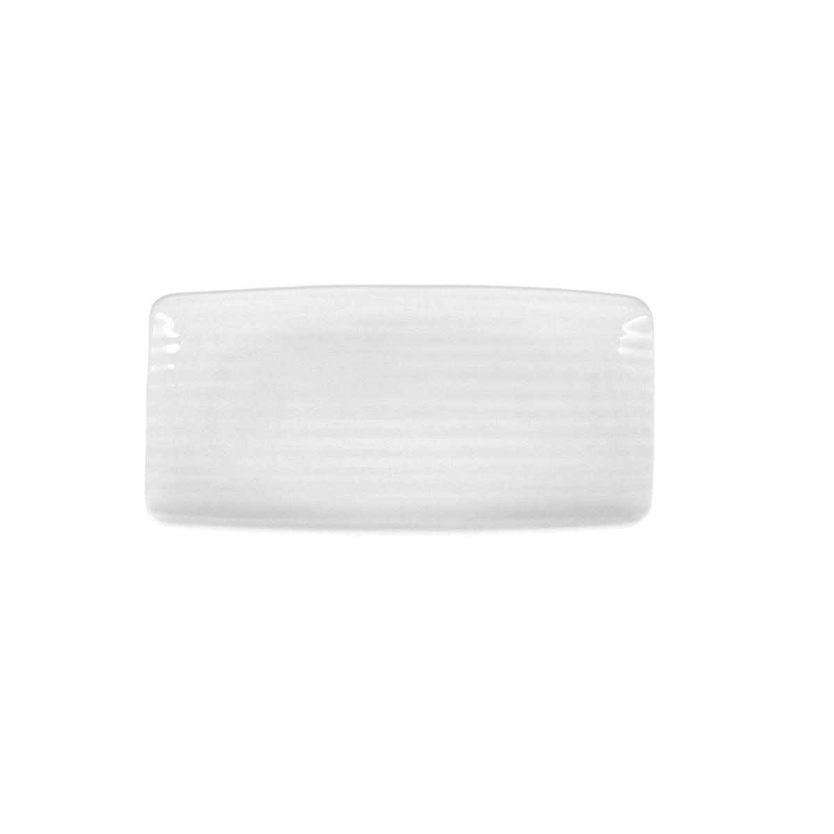 Bandeja de Aperitivos Ariane Artisan Cerámica Blanco 30 x 15 cm (6 Unidades)