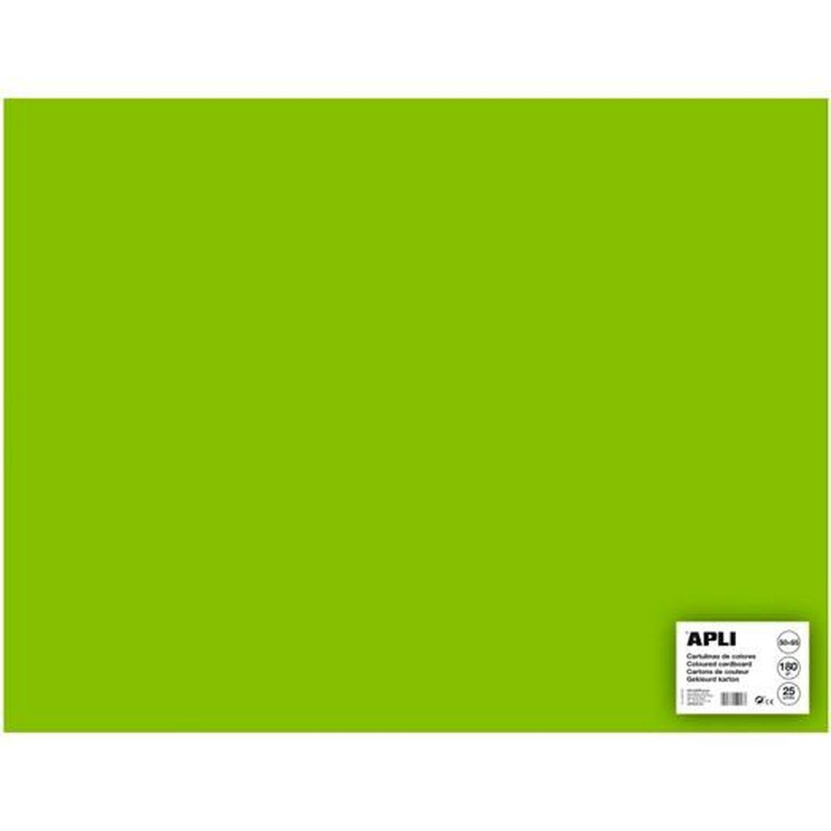 Cartulinas Apli Verde limón 50 x 65 cm