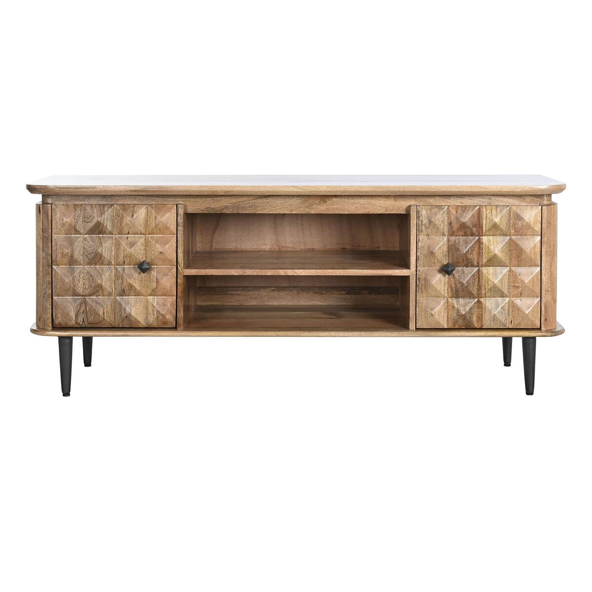 Mueble de TV DKD Home Decor Natural Metal Madera de mango 140 x 40 x 55 cm