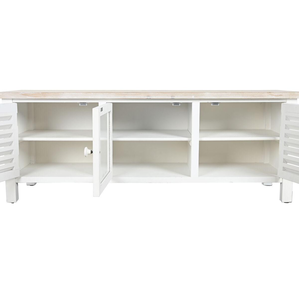 Mueble de TV DKD Home Decor Abeto Blanco Madera MDF 120 x 40 x 45 cm