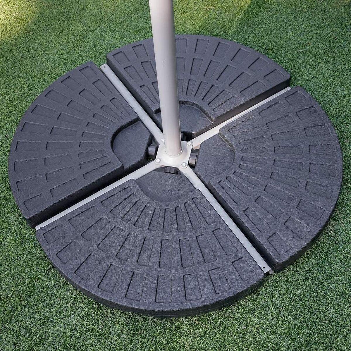Base para Sombrilla Negro Polietileno 48 x 48 x 7,5 cm