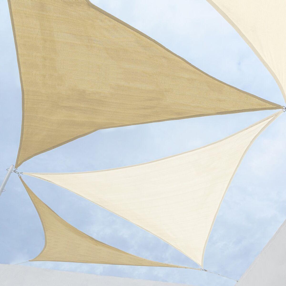 Vela de sombra Vela sombreo Beige 5 x 5 m 500 x 500 x 0,5 cm Toldo