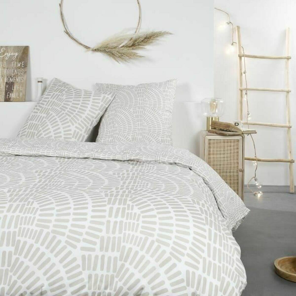 Juego de funda nórdica TODAY Mawira Beige 260 x 240 cm Étnico