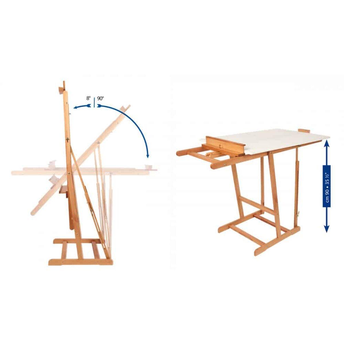Caballete MABEF M80 54 x 61 x 160 cm Marrón Madera de haya