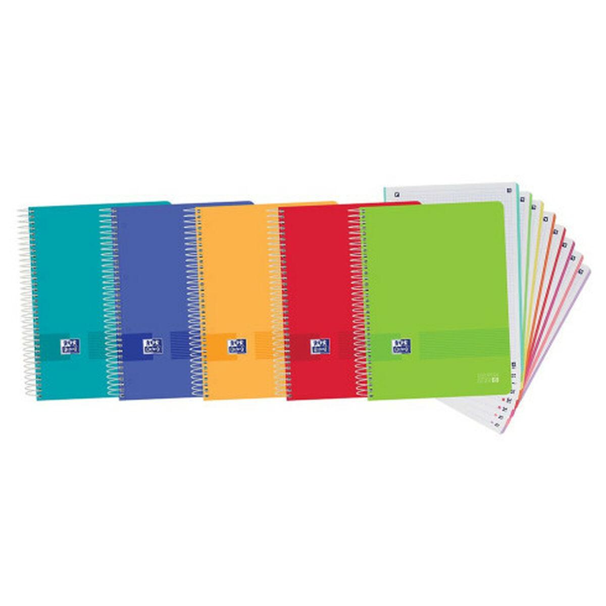 Set de Cuadernos Oxford Multicolor A4 160 Hojas (5 Unidades)