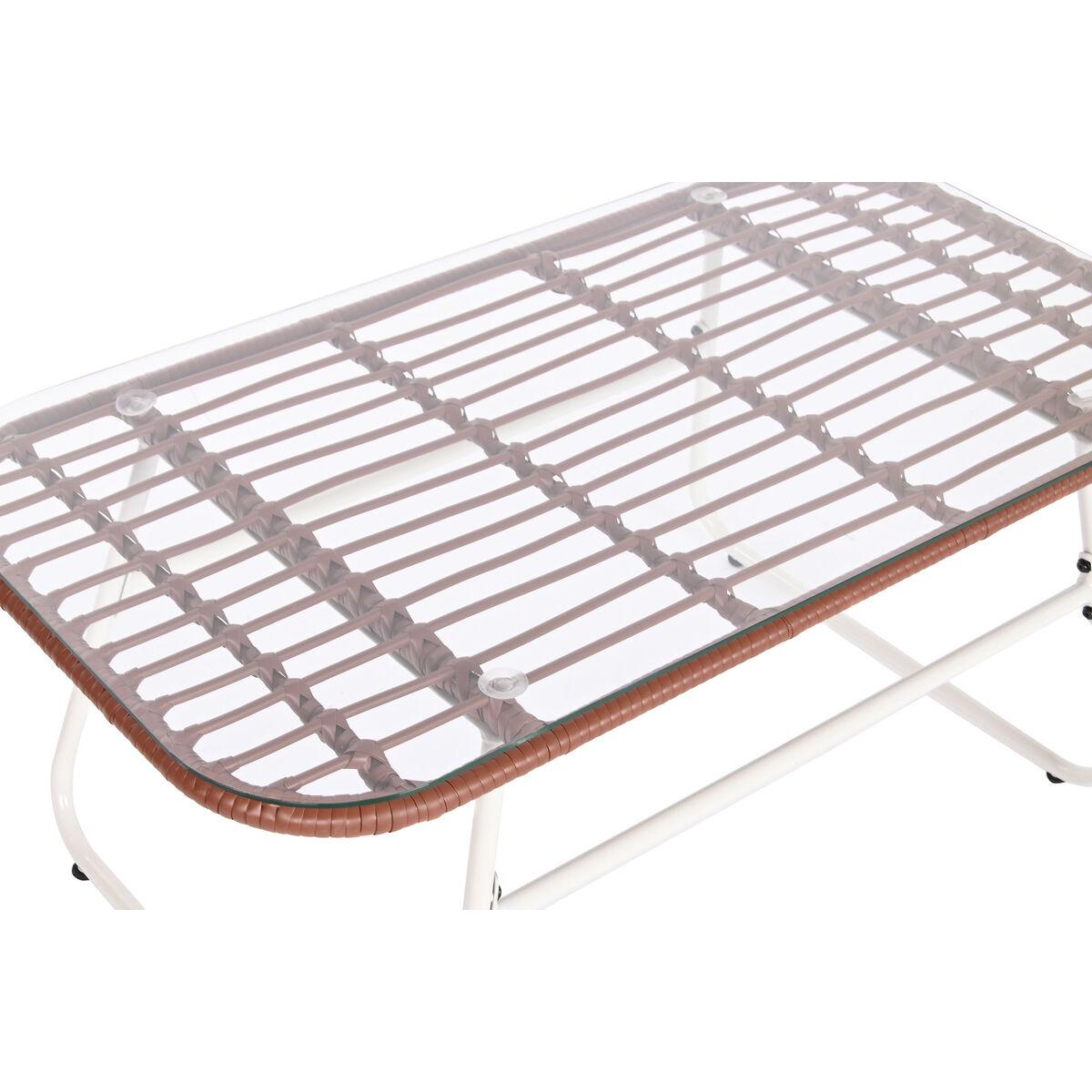 Muebles de Jardín DKD Home Decor Blanco Terracota 124 x 74 x 84 cm (4 Piezas)