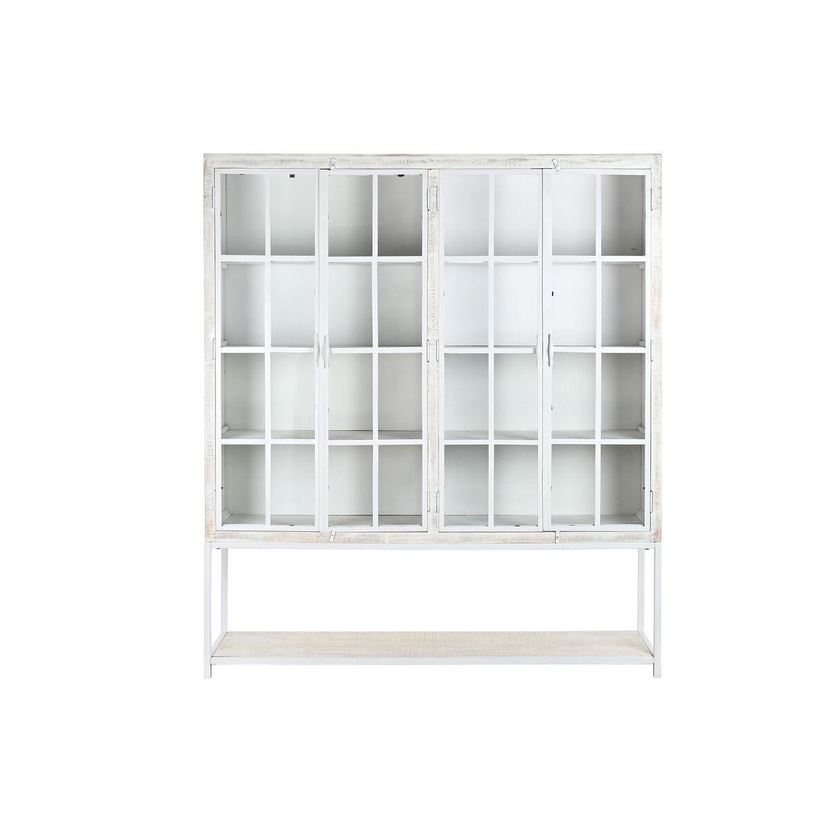 Estantería DKD Home Decor Blanco Negro Metal Madera de mango 170 x 45 x 200 cm