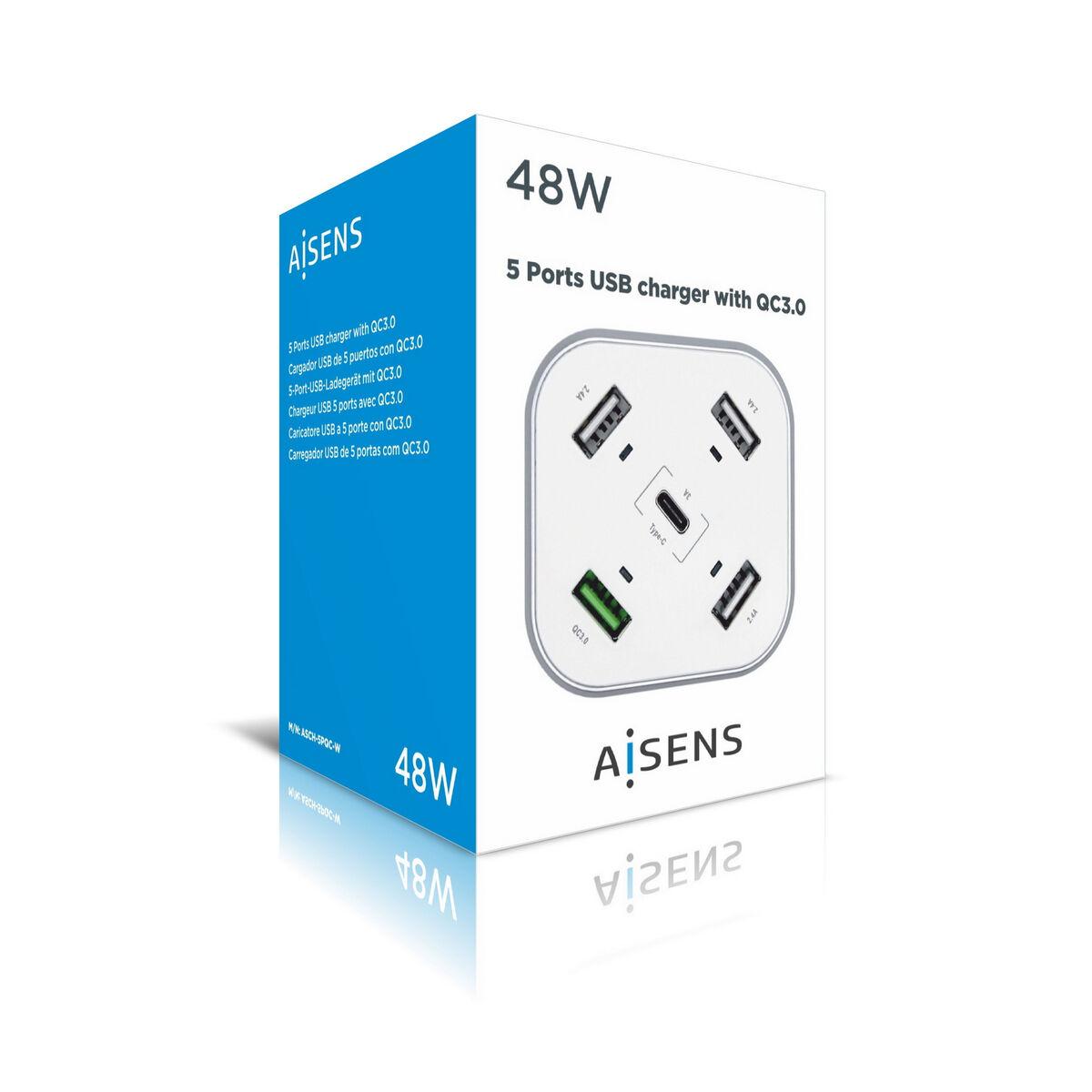 Cargador USB Aisens Blanco
