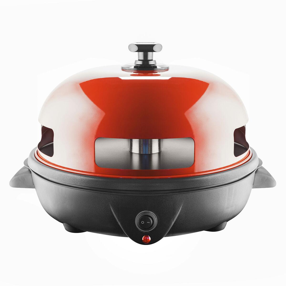 Horno para Mini Pizzas con Recetario Presto! InnovaGoods 700W Rojo Negro