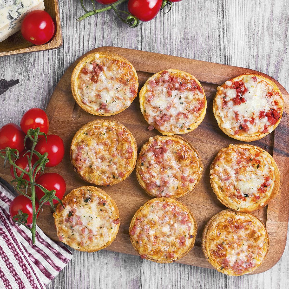 Horno para Mini Pizzas con Recetario Presto! InnovaGoods 700W Rojo Negro