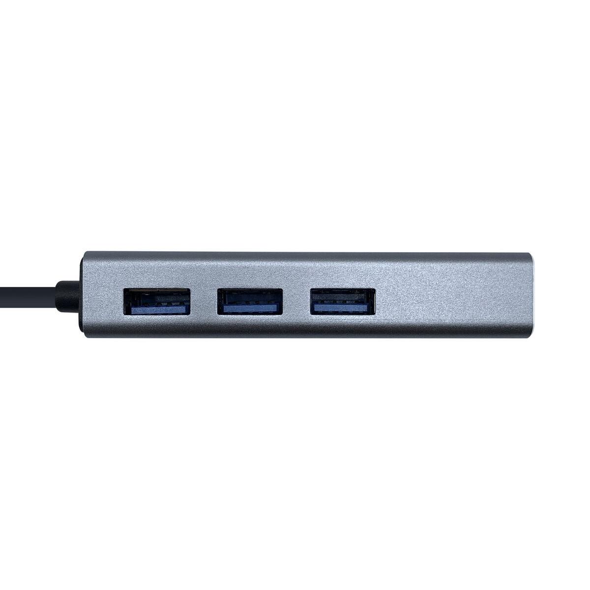 Adaptador USB a Ethernet Aisens A106-0401 Gris