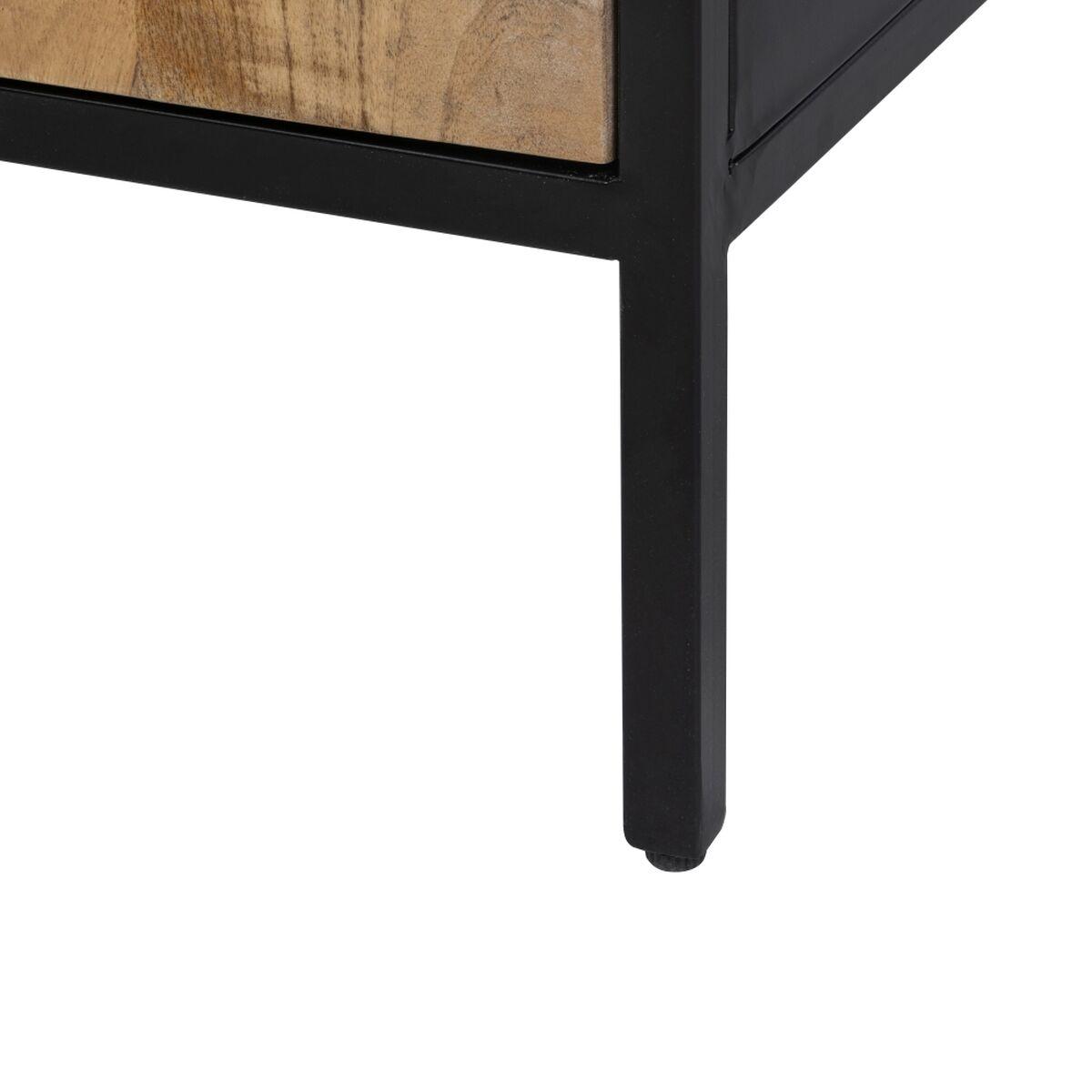Armario MANGO 85 x 40 x 130 cm Natural Negro Madera Hierro
