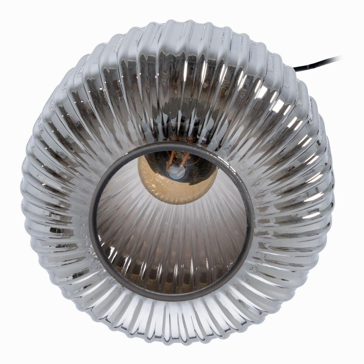 Lámpara de Techo Cristal Gris Dorado Metal Hierro 220 V 240 V 20 x 20 x 30 cm