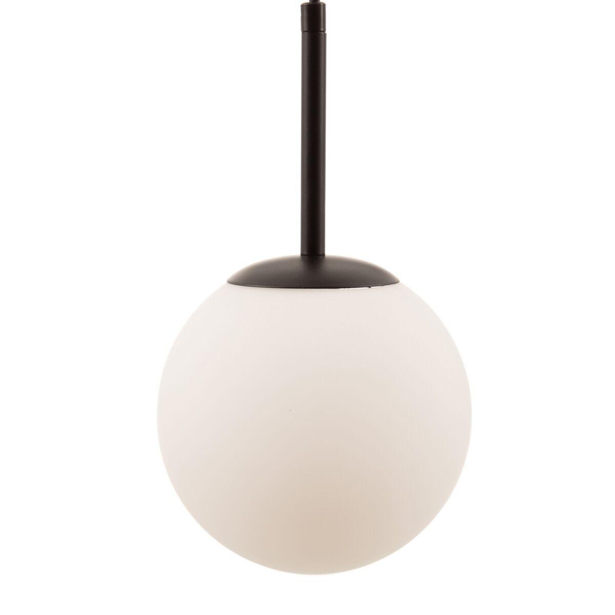 Lámpara de Techo 40 x 15 x 20 cm Cristal Negro Metal