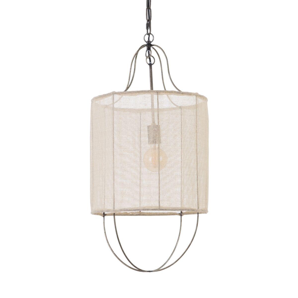 Lámpara de Techo 38,5 x 38,5 x 75 cm Natural Dorado Metal