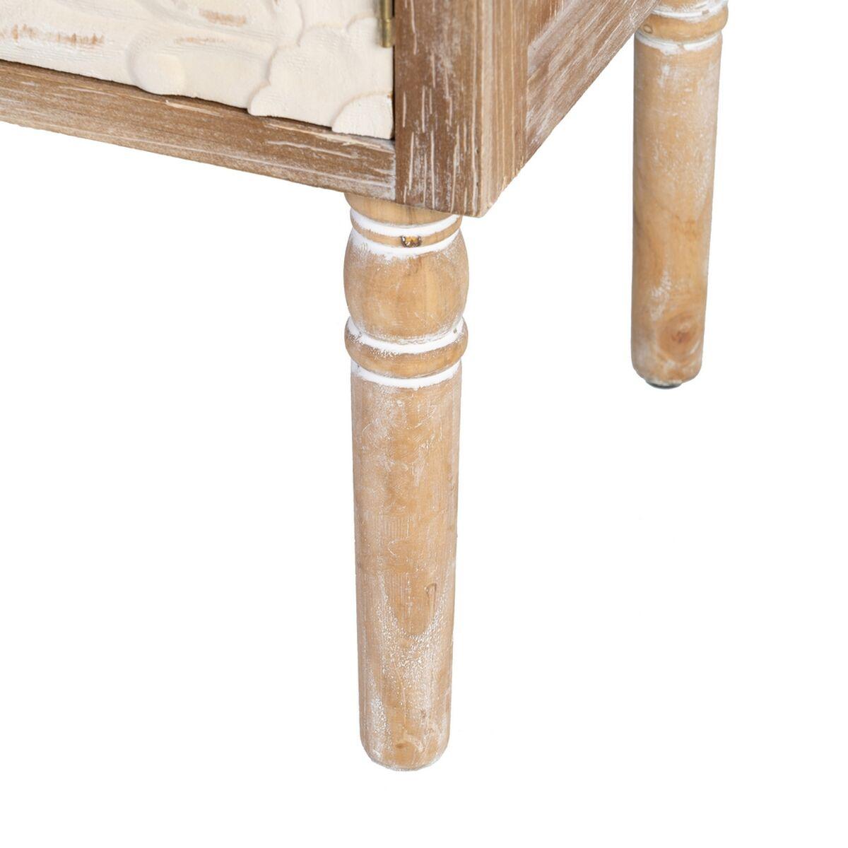 Armario SHABBY CHIC 64 x 37 x 86 cm Natural Madera Blanco
