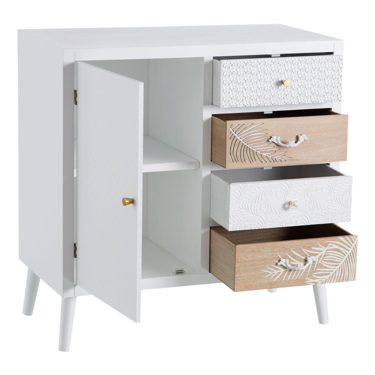 Aparador MISS DAISY Natural Madera de pino Blanco 80 x 40 x 80 cm