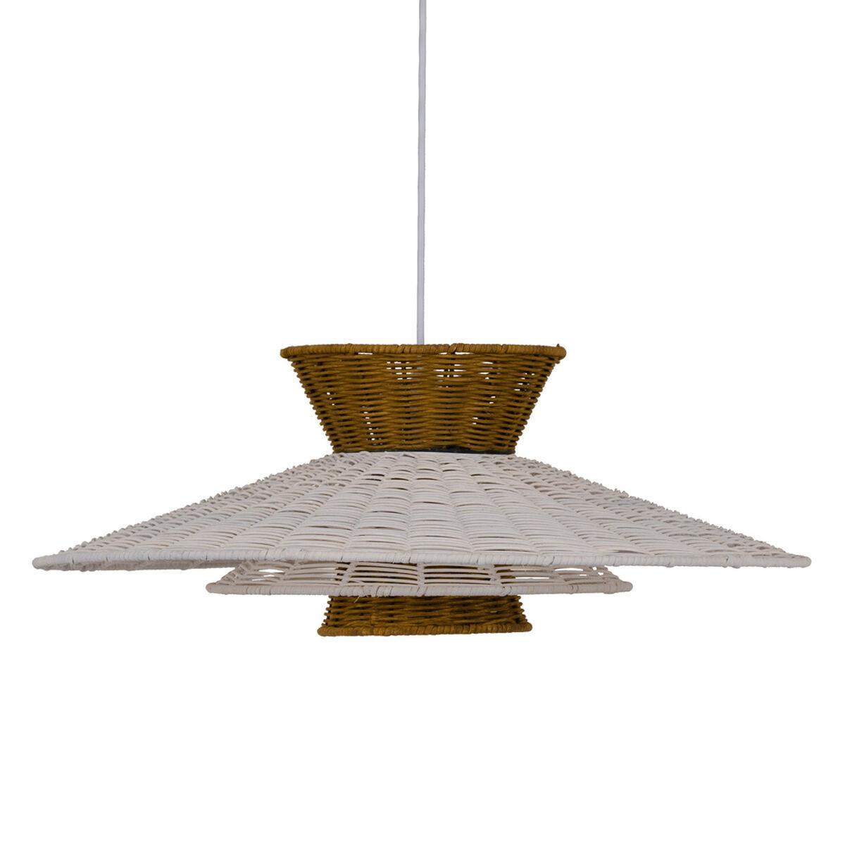 Lámpara de Techo 55 x 55 x 21 cm Metal Blanco Verde Ø 55 cm
