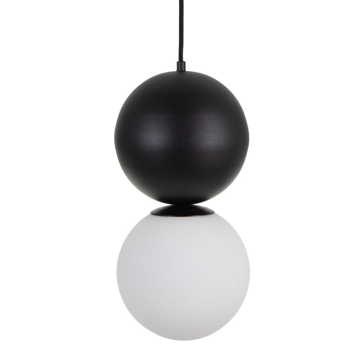 Lámpara de Techo Cristal Metal Blanco 18 x 18 x 36 cm