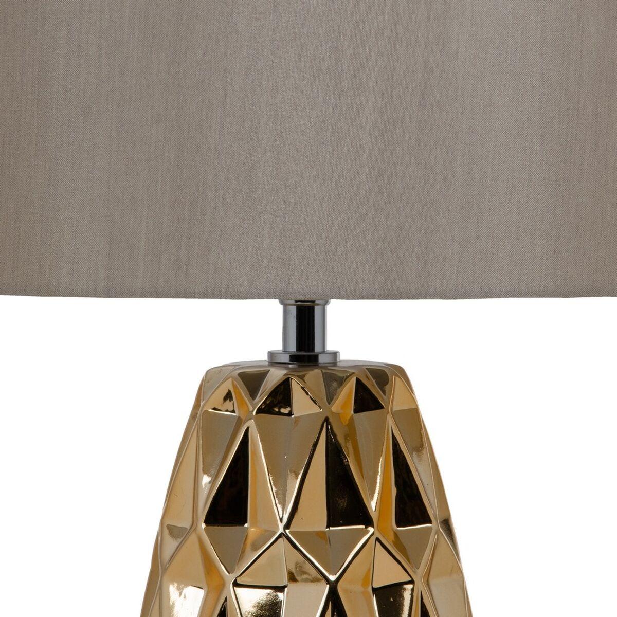Lámpara de mesa Dorado Champagne Cerámica 60 W 220 V 240 V 220-240 V 27 x 27 x 48 cm