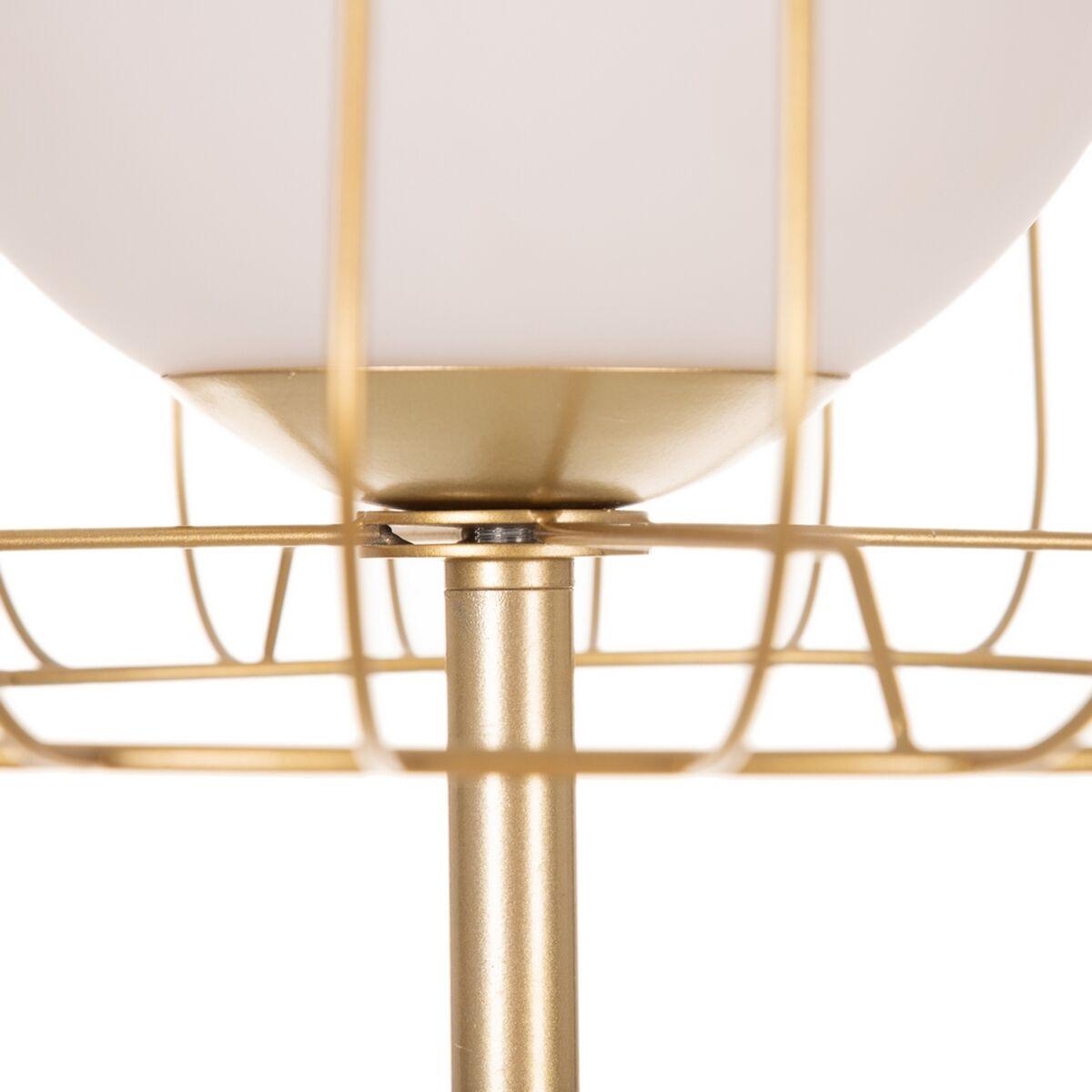 Lámpara de mesa Blanco Dorado Metal Cristal Hierro 30 x 30 x 48 cm