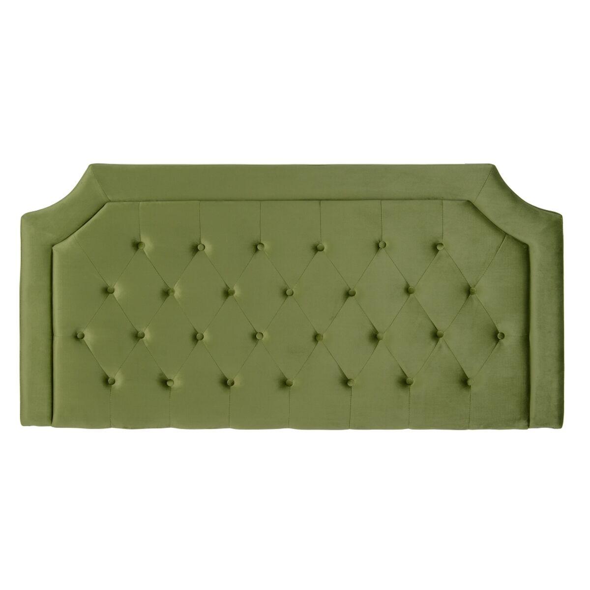 Cabecero de Cama 160 x 7 x 78 cm Tejido Sintético Verde