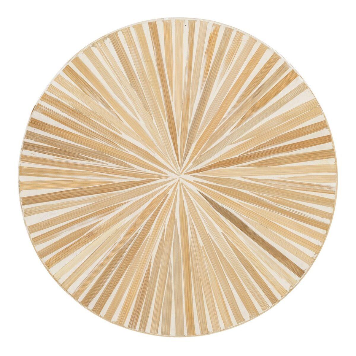 Mesa auxiliar Beige Bambú 45 x 45 x 55 cm Madera MDF