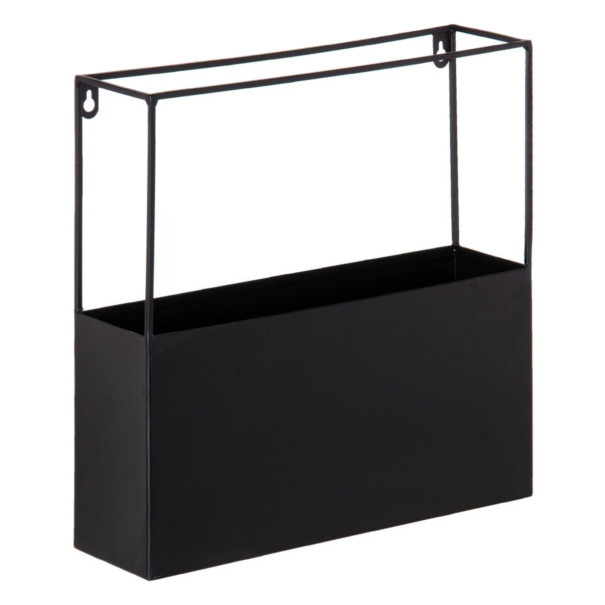 Estantería 35,5 x 10 x 35,5 cm Negro Metal