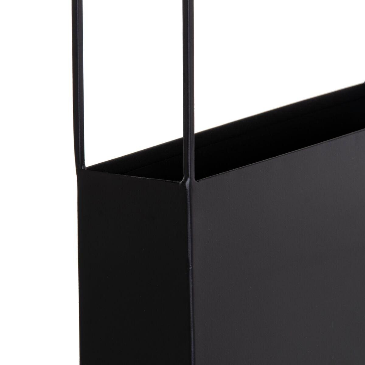 Estantería 35,5 x 10 x 35,5 cm Negro Metal