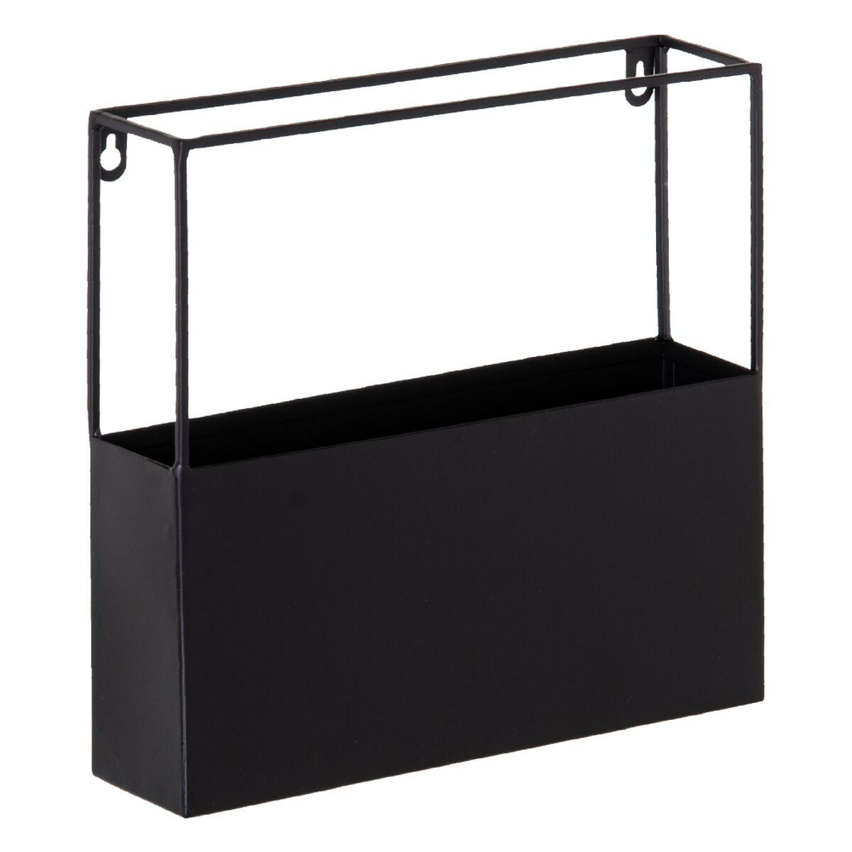 Estantería 35,5 x 10 x 35,5 cm Negro Metal
