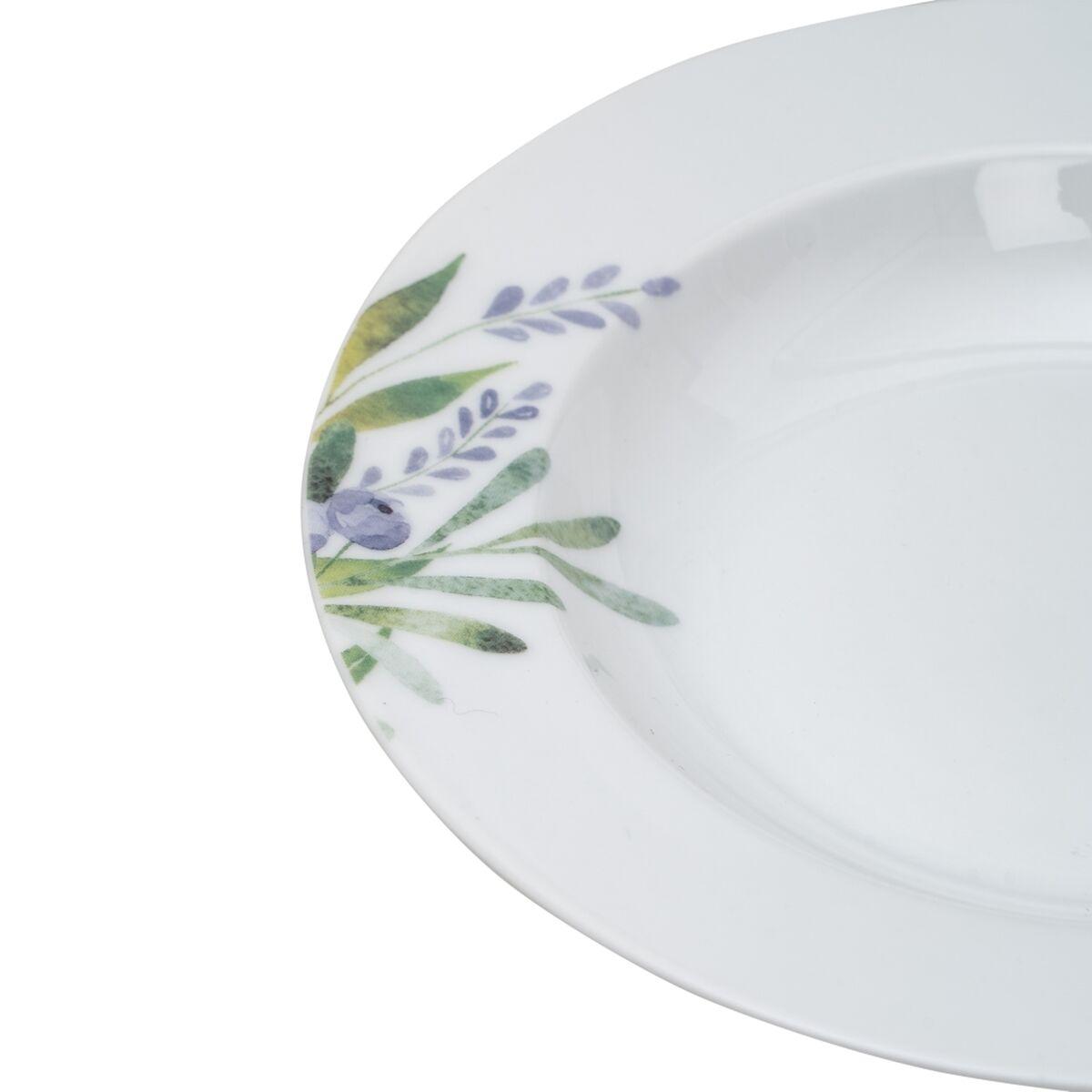 Vajilla 18 Piezas Porcelana Lavanda